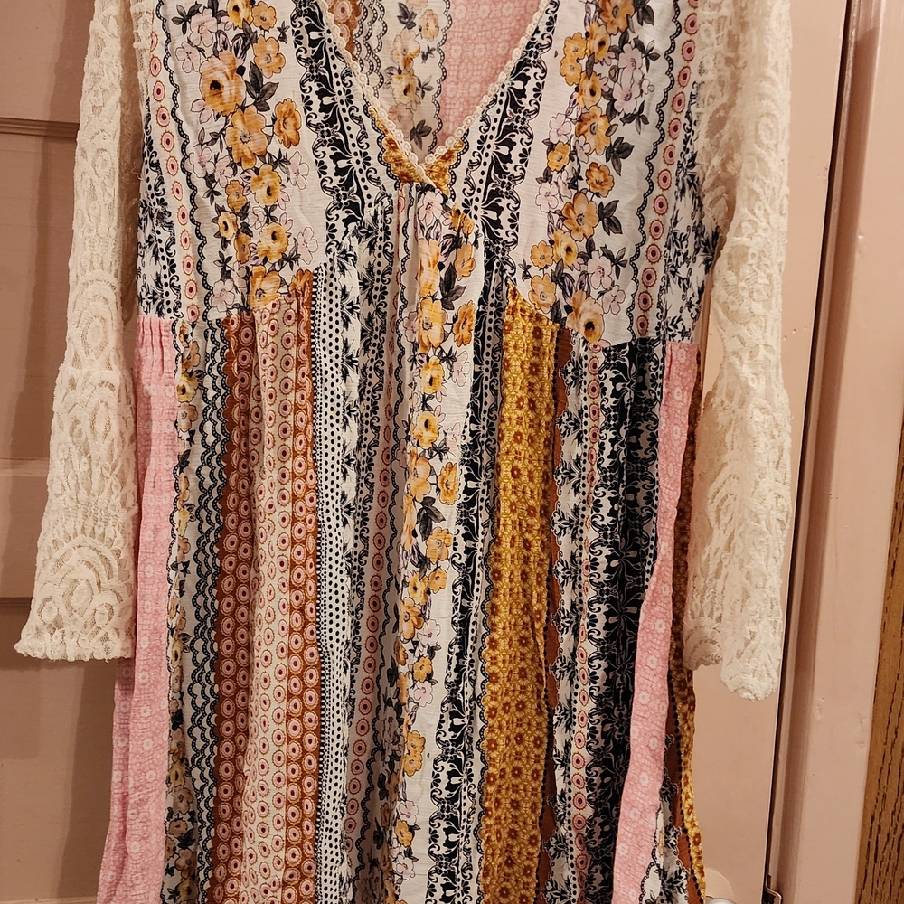 Kori Multicolor Floral Long Sleeve Dress